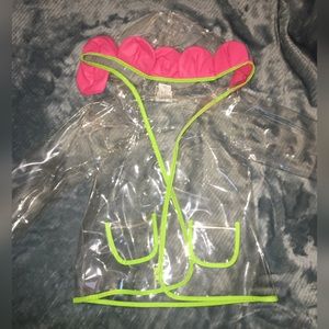 Gymboree transparent clear raincoat